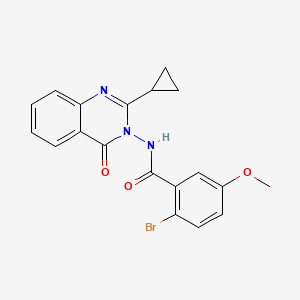 molecular formula C19H16BrN3O3 B10836128 Quinazoline derivative 12 
