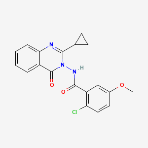molecular formula C19H16ClN3O3 B10836146 Quinazoline derivative 13 