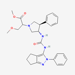 molecular formula C28H33N5O4 B10836166 Pyrrolidinyl urea derivative 2 