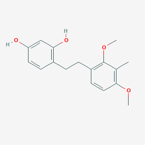molecular formula C17H20O4 B10836259 4-[2-(2,4-dimethoxy-3-methylphenyl)ethyl]benzene-1,3-diol 