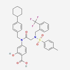 molecular formula C37H37F3N2O6S B10836271 Salicylic acid derivative 1 
