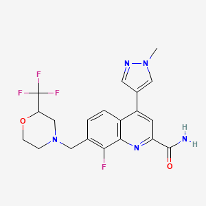 molecular formula C20H19F4N5O2 B10836285 Quinoline derivative 8 