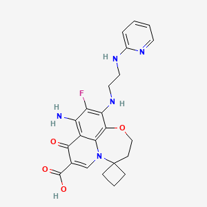 molecular formula C23H24FN5O4 B10836326 Spiroquinolone derivative 1 
