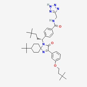 molecular formula C40H57N7O3 B10836349 Spiroimidazolone derivative 6 