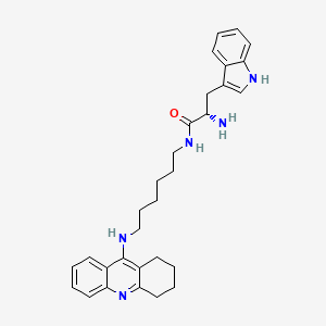 molecular formula C30H37N5O B10836356 Tacrine-indole hybrid derivative 1 