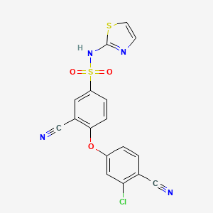 molecular formula C17H9ClN4O3S2 B10836360 Sulfonamide derivative 11 