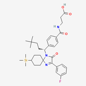 molecular formula C34H46FN3O4Si B10836368 Spiroimidazolone derivative 7 