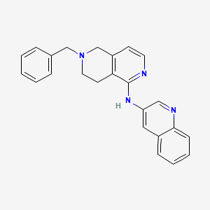 molecular formula C24H22N4 B10836372 Tetra-hydro-naphthyridine derivative 1 