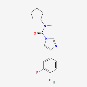 molecular formula C16H18FN3O2 B10836396 Tetra-substituted urea derivative 2 