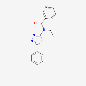 molecular formula C20H22N4OS B10836407 Thiadiazolyl carboxamide derivative 1 