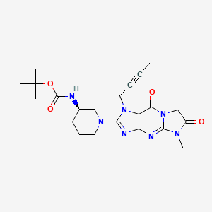 molecular formula C22H29N7O4 B10836449 Tricyclic heterocycle derivative 6 