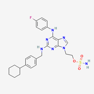 molecular formula C26H30FN7O3S B10836478 Tri-substituted purine derivative 1 