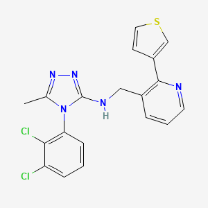 molecular formula C19H15Cl2N5S B10836491 Triazole derivative 2 
