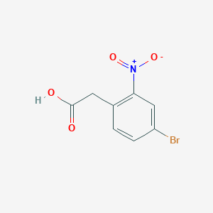 molecular formula C8H6BrNO4 B108367 2-(4-Bromo-2-nitrophenyl)acetic acid CAS No. 6127-11-3