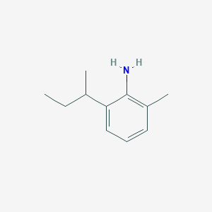 molecular formula C11H17N B010837 2-(Butan-2-yl)-6-methylaniline CAS No. 104178-04-3