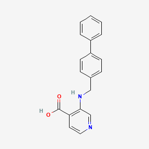 molecular formula C19H16N2O2 B10837109 3-[(Biphenyl-4-ylmethyl)amino]pyridine-4-carboxylic acid 