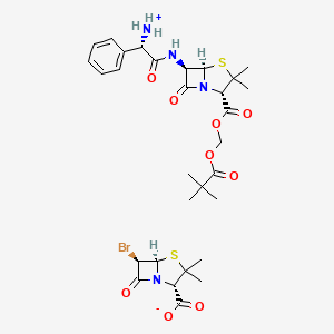 molecular formula C30H39BrN4O9S2 B10837209 Pivampicillin brobactam 