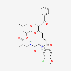 molecular formula C35H43ClN2O8 B10837288 Cryptophycin 39 