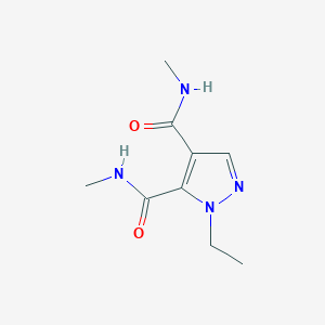 molecular formula C9H14N4O2 B108373 1-Ethyl-4,5-di(N-methylcarbamoyl)pyrazole CAS No. 15828-65-6