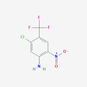 molecular formula C7H4ClF3N2O2 B108376 5-Chloro-2-nitro-4-(trifluoromethyl)aniline CAS No. 35375-74-7