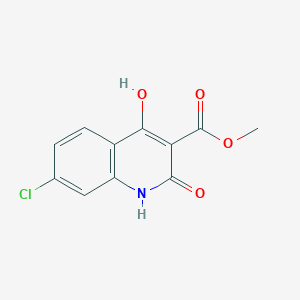 molecular formula C11H8ClNO4 B10837781 Methyl 7-chloro-2,4-dihydroxy-3-quinolinecarboxylate 