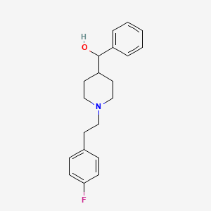 molecular formula C20H24FNO B10837809 [1-[2-(4-Fluorophenyl)ethyl]piperidin-4-yl]-phenylmethanol 