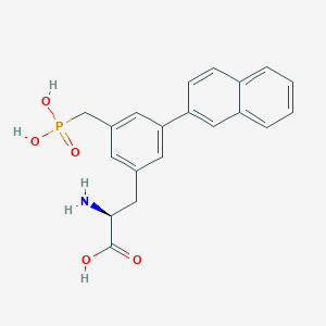 molecular formula C20H20NO5P B10837866 (2S)-2-amino-3-[3-naphthalen-2-yl-5-(phosphonomethyl)phenyl]propanoic acid 