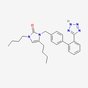 molecular formula C25H30N6O B10837955 1,4-dibutyl-3-[[4-[2-(2H-tetrazol-5-yl)phenyl]phenyl]methyl]imidazol-2-one 