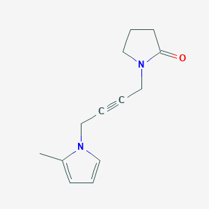 molecular formula C13H16N2O B10837990 1-[4-(2-Methylpyrrol-1-yl)but-2-ynyl]pyrrolidin-2-one 