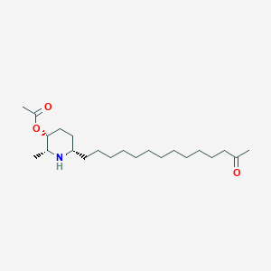 molecular formula C22H41NO3 B10838005 (-)-3-O-acetylspectaline CAS No. 709046-67-3