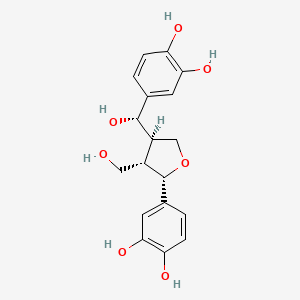 molecular formula C18H20O7 B10838025 (+)-3,3'-Bisdemethyltanegool 