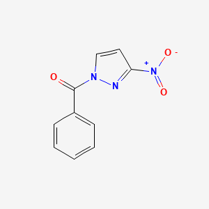 molecular formula C10H7N3O3 B10838293 (3-nitro-1H-pyrazol-1-yl)(phenyl)methanone 