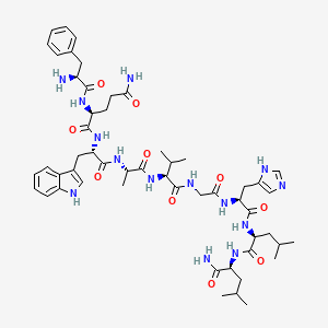 molecular formula C53H76N14O10 B10838467 (D)Phe-Gln-Trp-Ala-Val-Gly-His-Leu-Leu-NH2 