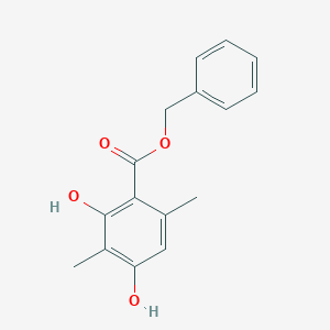 molecular formula C16H16O4 B108385 Benzyl 2,4-dihydroxy-3,6-dimethylbenzoate CAS No. 56410-30-1