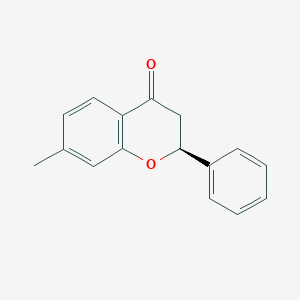 molecular formula C16H14O2 B10838597 (S)(+)-7-methyl-2-phenylchroman-4-one 