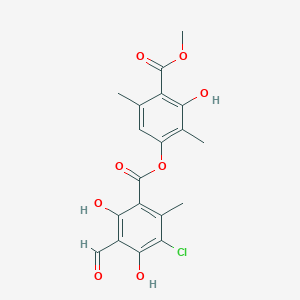 molecular formula C19H17ClO8 B108386 Chloroatranorin CAS No. 479-16-3