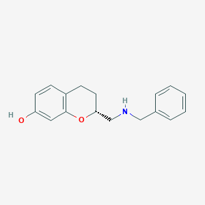 molecular formula C17H19NO2 B10838670 (R)-2-(Benzylamino-methyl)-chroman-7-ol 