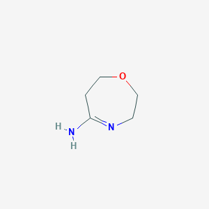 molecular formula C5H10N2O B10838848 [1,4]Oxazepan-(5E)-ylideneamine 