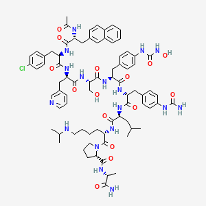 molecular formula C78H100ClN17O15 B10838942 [4Aph(CO-NH-OH)5]degarelix 