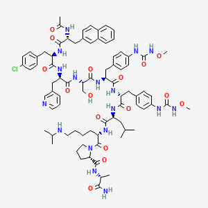 molecular formula C80H104ClN17O16 B10838953 [4Aph(CO-NH-OCH3)5,D-4Aph(CO-NH-OCH3)6]degarelix 