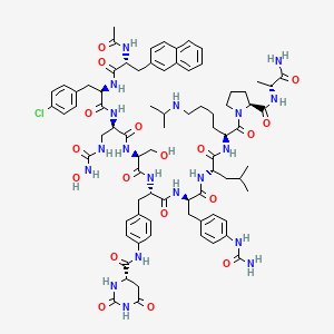 molecular formula C78H102ClN19O18 B10838967 [D-Dap(CO-NH-OH)3]degarelix 