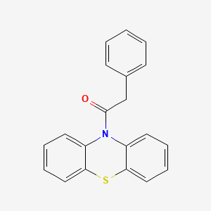molecular formula C20H15NOS B10839158 1-(10H-Phenothiazin-10-yl)-2-phenylethan-1-one 