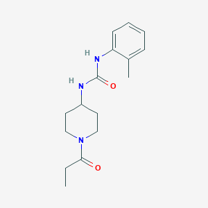 molecular formula C16H23N3O2 B10839187 1-(1-Propionylpiperidin-4-yl)-3-o-tolylurea 