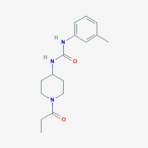 molecular formula C16H23N3O2 B10839191 1-(1-Propionylpiperidin-4-yl)-3-m-tolylurea 