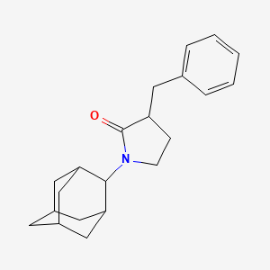 molecular formula C21H27NO B10839272 1-(2-Adamantyl)-3-benzylpyrrolidin-2-one 