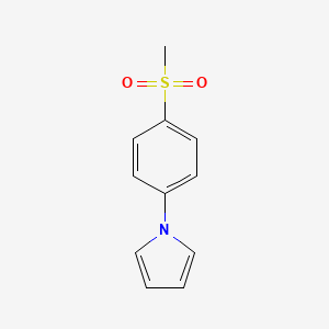 molecular formula C11H11NO2S B10839445 1-(4-(methylsulfonyl)phenyl)-1H-pyrrole 