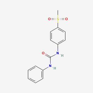 molecular formula C14H14N2O3S B10839458 1-(4-(Methylsulfonyl)phenyl)-3-phenylurea 