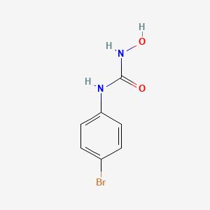 molecular formula C7H7BrN2O2 B10839475 1-(4-Bromophenyl)-3-hydroxyurea CAS No. 89677-50-9
