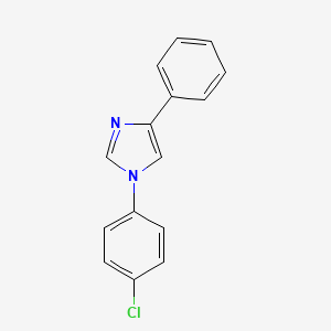 molecular formula C15H11ClN2 B10839485 1-(4-chlorophenyl)-4-phenyl-1H-imidazole 