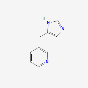 molecular formula C9H9N3 B10839493 3-((1H-imidazol-4-yl)methyl)pyridine 